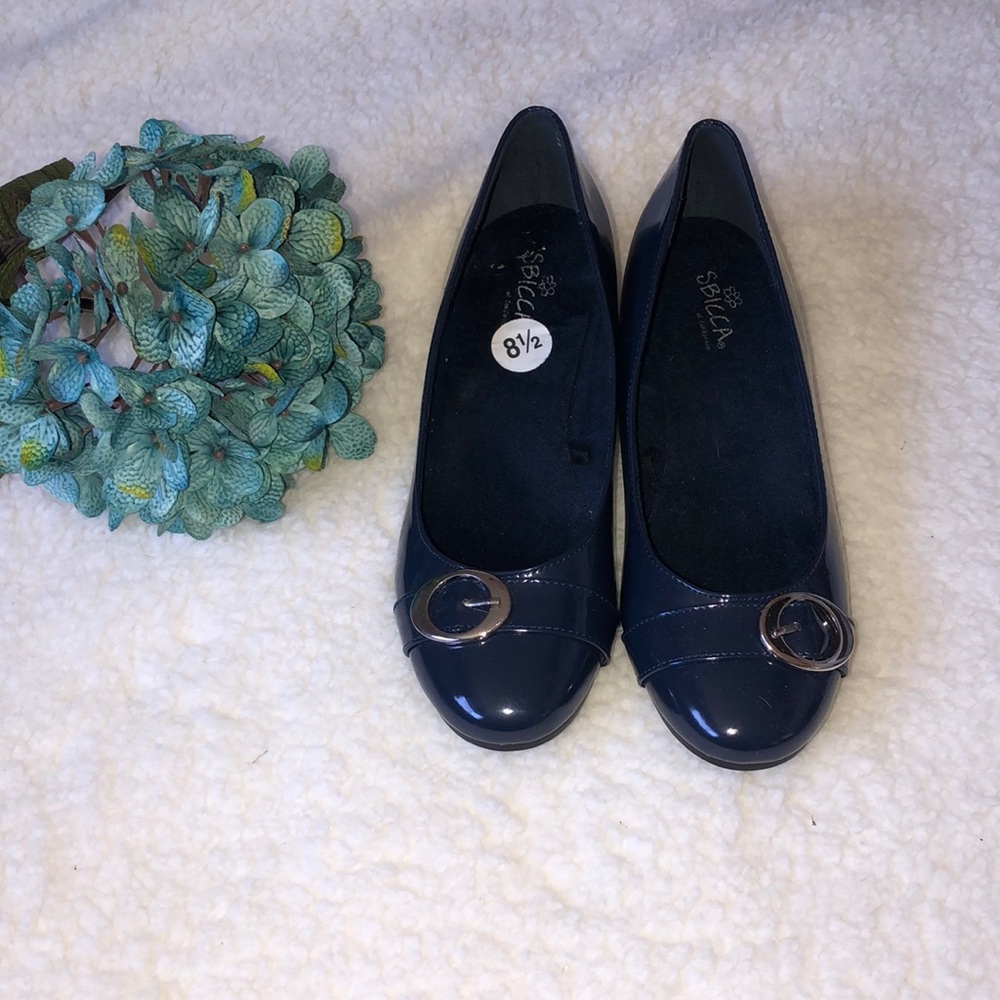 SBICCA Wedge Shoes Navy 8.5